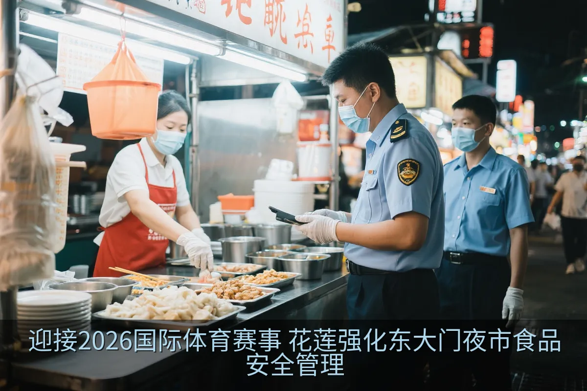 迎接2026国际体育赛事 花莲强化东大门夜市食品安全管理